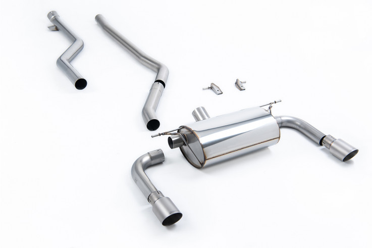 Catback exhaust BMW 3 F30 320i M Sport Milltek Sport - titanium tips