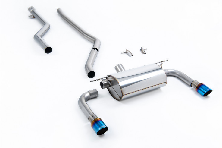 Catback exhaust BMW 3 F30 320i M Sport Milltek Sport - burnt titanium tips