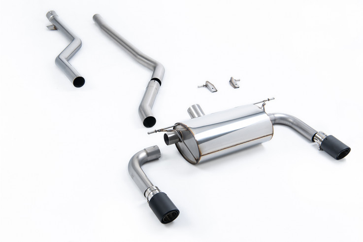 Catback exhaust BMW 3 F30 320i M Sport Milltek Sport - carbon tips