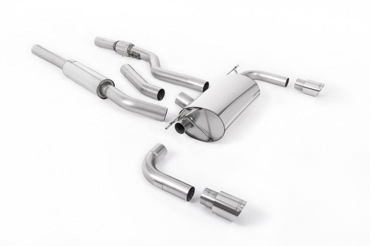 Catback exhaust BMW 428i F32 Milltek Sport - resonated / polished tips Dual