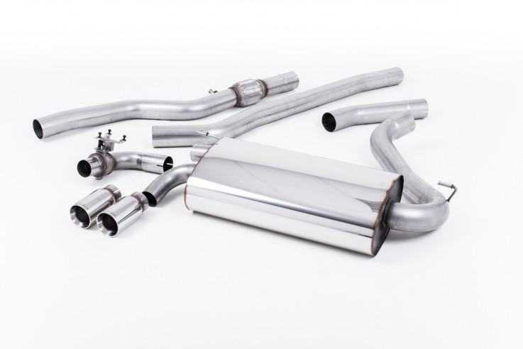 Catback exhaust BMW 428i F32 Milltek Sport - non resonated / polished tips OE style