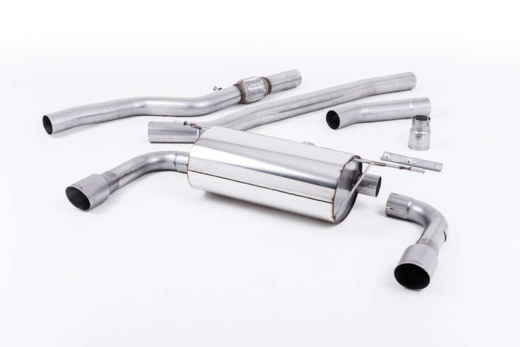 Catback exhaust BMW 428i F32 Milltek Sport - non resonated / titanium tips Dual - manual