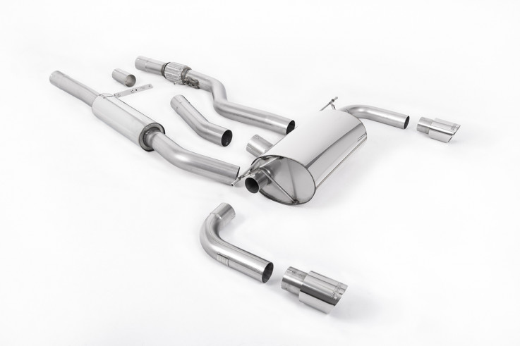 Catback exhaust BMW 428i F32 Milltek Sport - resonated / polished tips Dual - manual