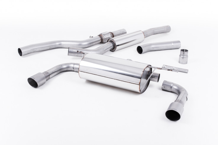 Catback exhaust BMW 428i F32 Milltek Sport - resonated / titanium tips Dual - manual