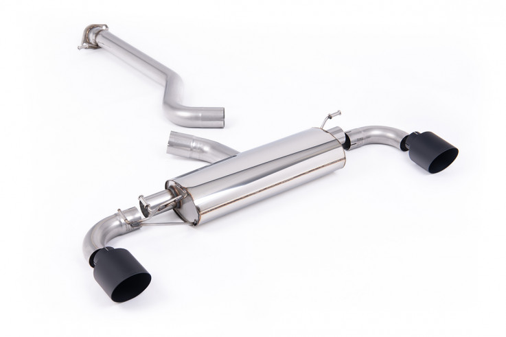 OPF-back exhaust Toyota Yaris GR Gen 2 1.6T Milltek Sport - non resonated / Cerakote black tips