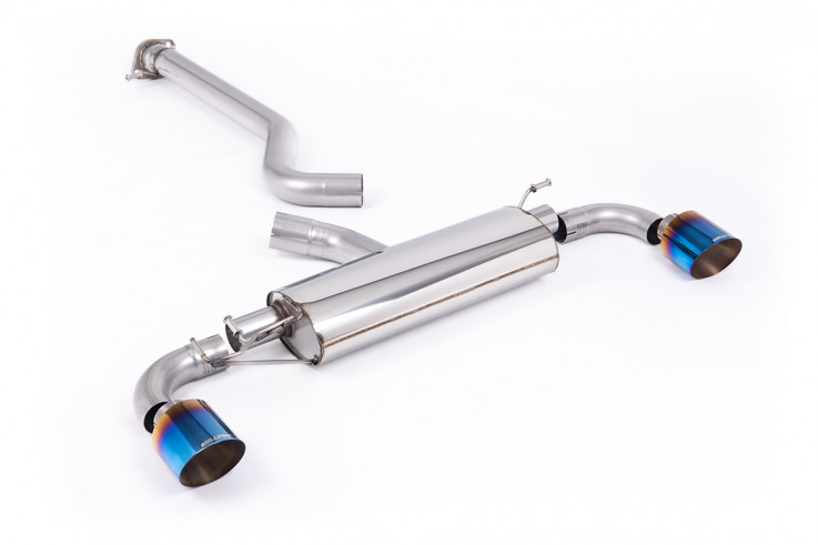 OPF-back exhaust Toyota Yaris GR Gen 2 1.6T Milltek Sport - non resonated / burnt titanium tips