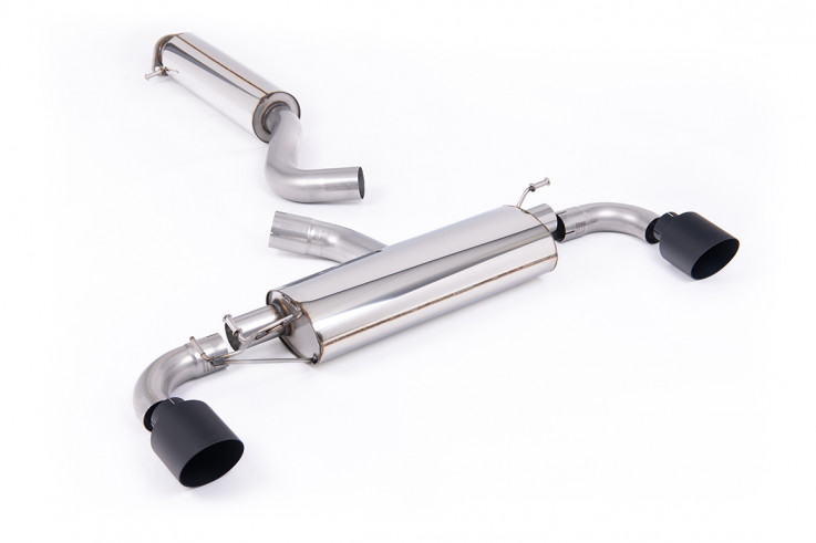 OPF-back exhaust Toyota Yaris GR Gen 2 1.6T Milltek Sport - resonated / Cerakote black tips