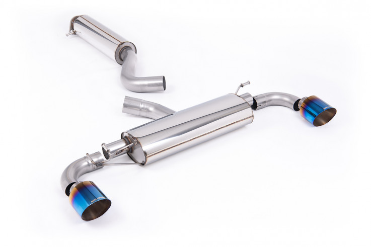 OPF-back exhaust Toyota Yaris GR Gen 2 1.6T Milltek Sport - resonated / burnt titanium tips