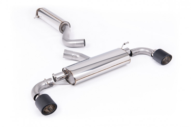 OPF-back exhaust Toyota Yaris GR Gen 2 1.6T Milltek Sport - resonated / carbon tips