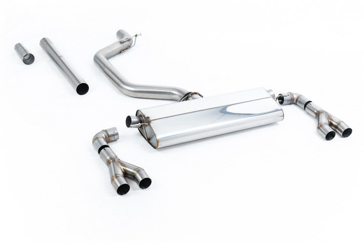 Catback exhaust Cupra Leon Hatchback 2,0 TSI 221kW / 300hp Milltek Sport - Non-Resonated / Fitls OEM Tips