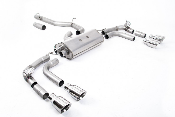 Catback sport exhaust VW Tiguan R 2.0 TSI 235 kW Milltek Sport - Polished Tips