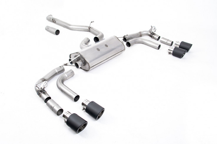 Catback sport exhaust VW Tiguan R 2.0 TSI 235 kW Milltek Sport - Carbon Tips