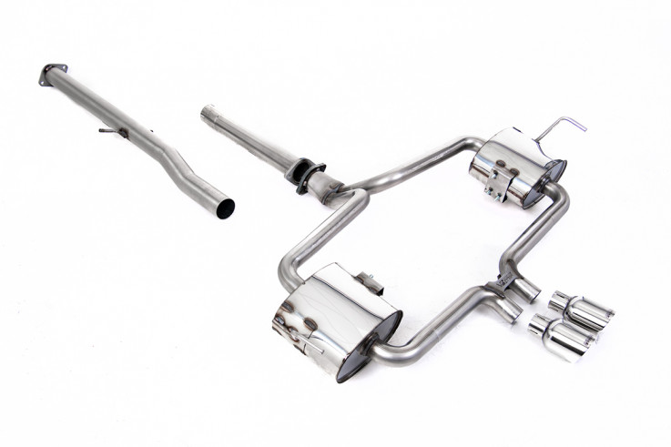 Catback exhaust Mini Mk1 (R53) Cooper S Milltek Sport LOOSE TRIM - non resonated / polished tips