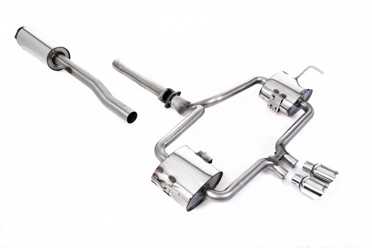 Catback exhaust Mini Mk1 (R53) Cooper S Milltek Sport LOOSE TRIM - resonated / polished tips